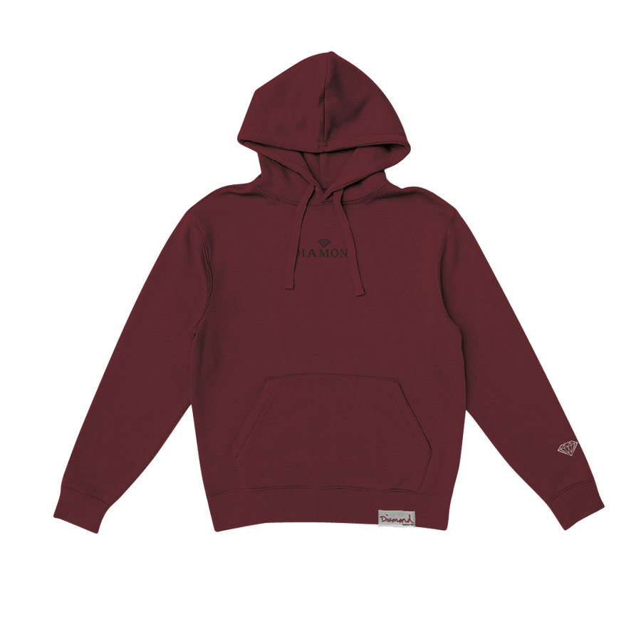 Modelo usando Moletom Com Capuz Diamond Classic Masculino, cor BIKING RED.