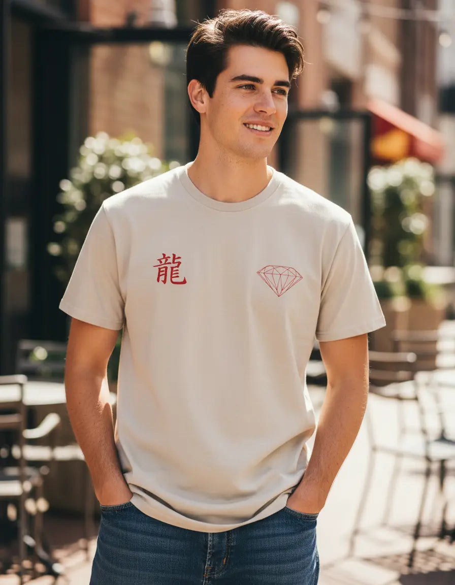 Camiseta Diamond Supply Co Dragon Masculina Algodão